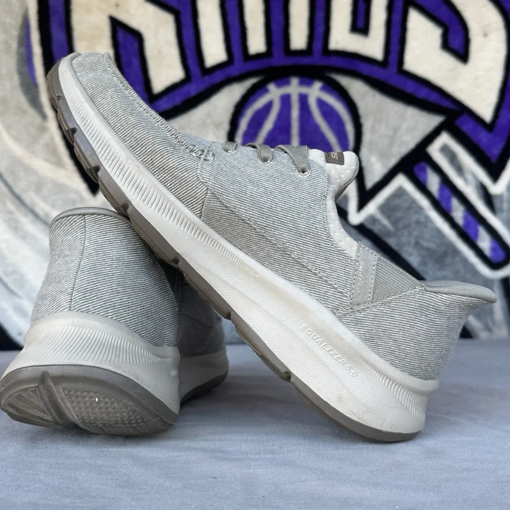 Size 13 - Skechers Shoes Mens Taupe Swift Fit Moc Toe Memory‎ Foam 255010S